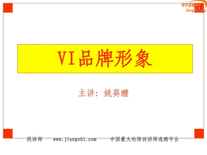 VI品牌形象设计姚葵醴中华讲师网.ppt.ppt