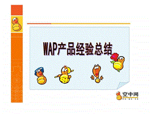 WAP产品经验总结.ppt