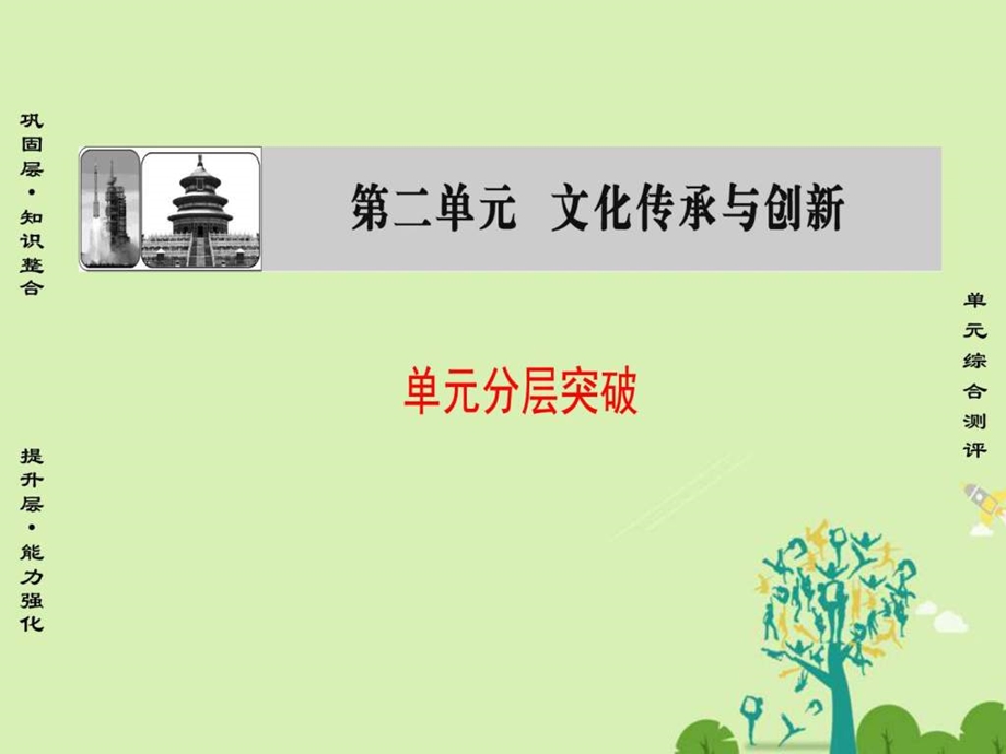 ...单元文化传承与创新单元分层突破课件图文_第1页