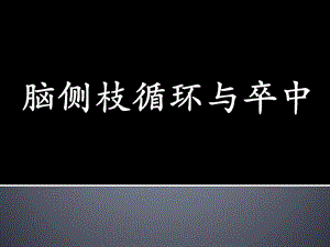 脑侧枝循环与卒中图文.ppt.ppt