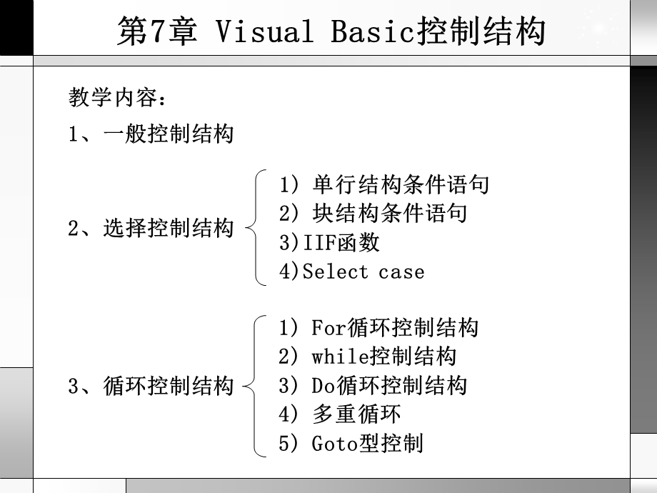 第7章VisualBasic控制结构.PPT_第1页