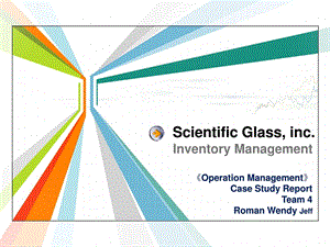 mba运营管理案例报告scientificclasscase.ppt