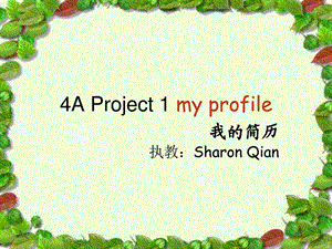 4AProject1myprofile.ppt.ppt