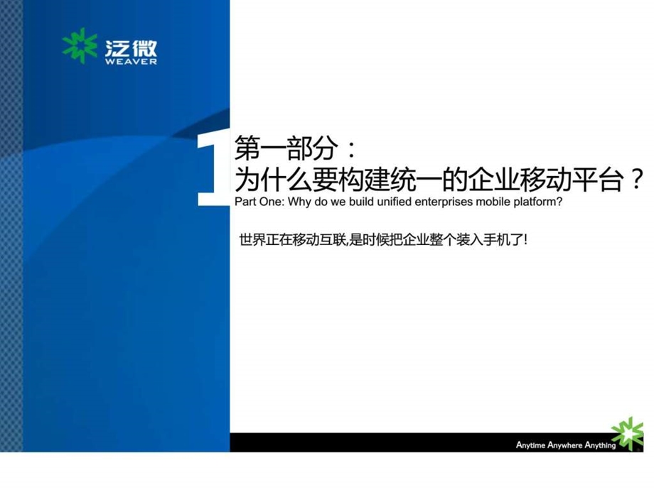 泛微移动平台为你构建时时企业WeavereMobliefina....ppt.ppt_第3页