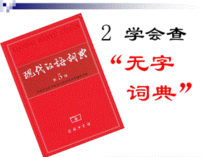 学会查无字词典(第一课时课件).ppt