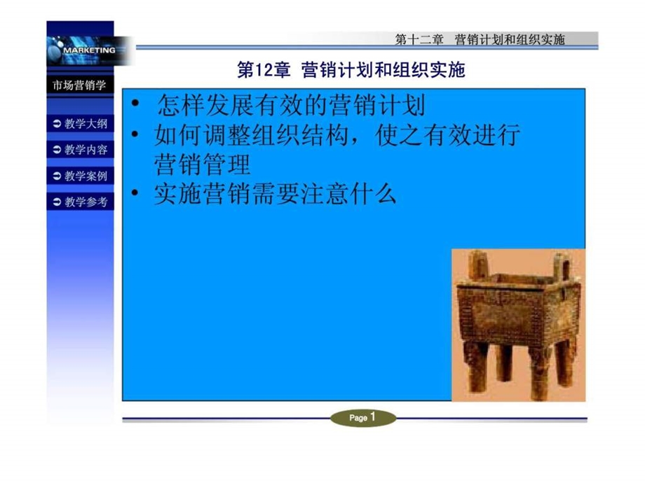 第十二章营销计划和组织实施.ppt_第1页