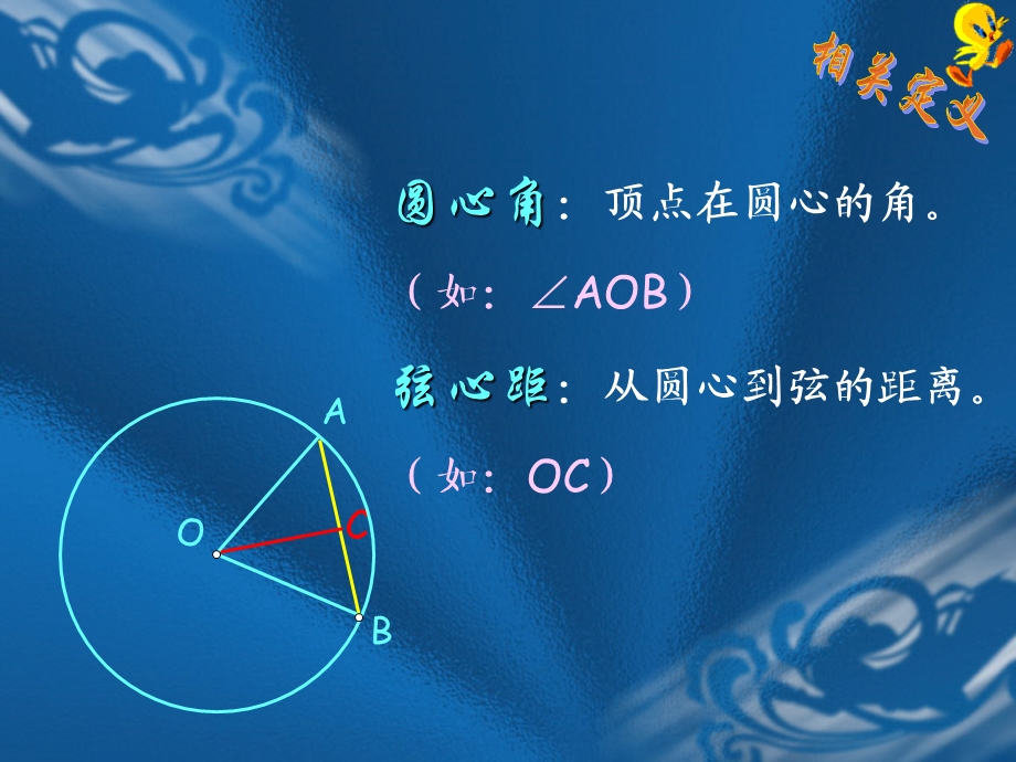 圆心角弧弦弦心距之间的关系.ppt_第3页