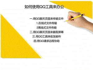 如何使用qq功能来办公.ppt