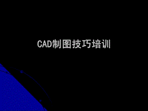 CAD制图技巧培训建筑土木工程科技专业资料.ppt.ppt