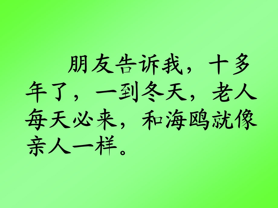 六语上《老人与海鸥》教学课件.ppt_第2页