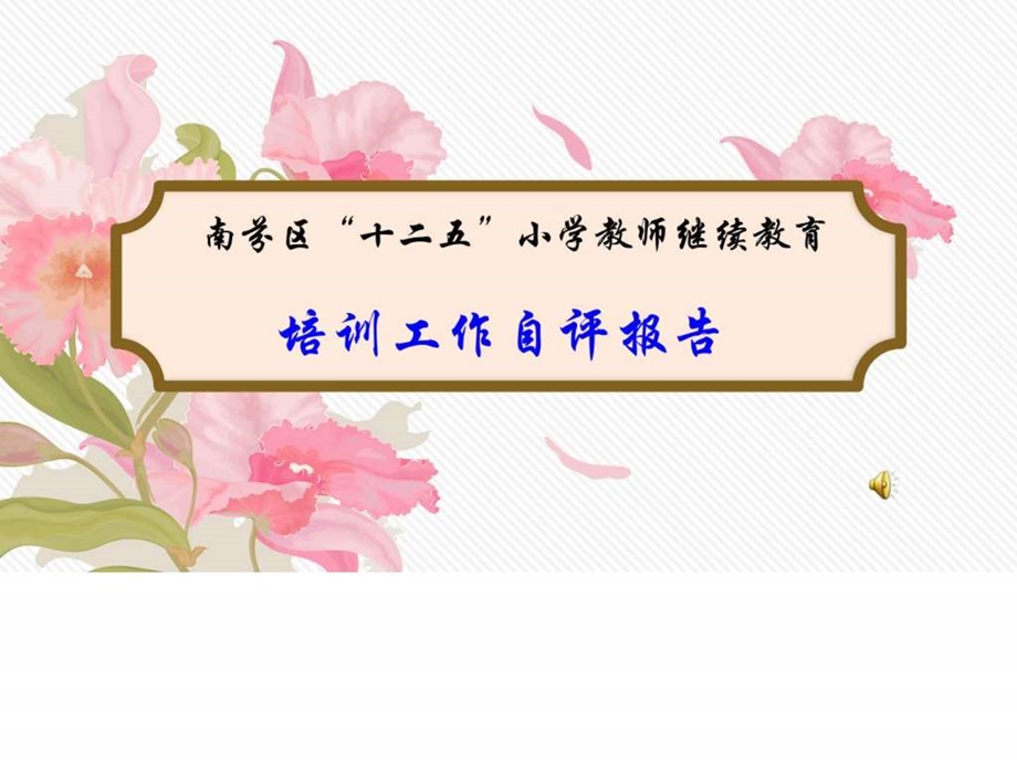 教师进修学校师训部年终工作总结报告.ppt.ppt_第1页