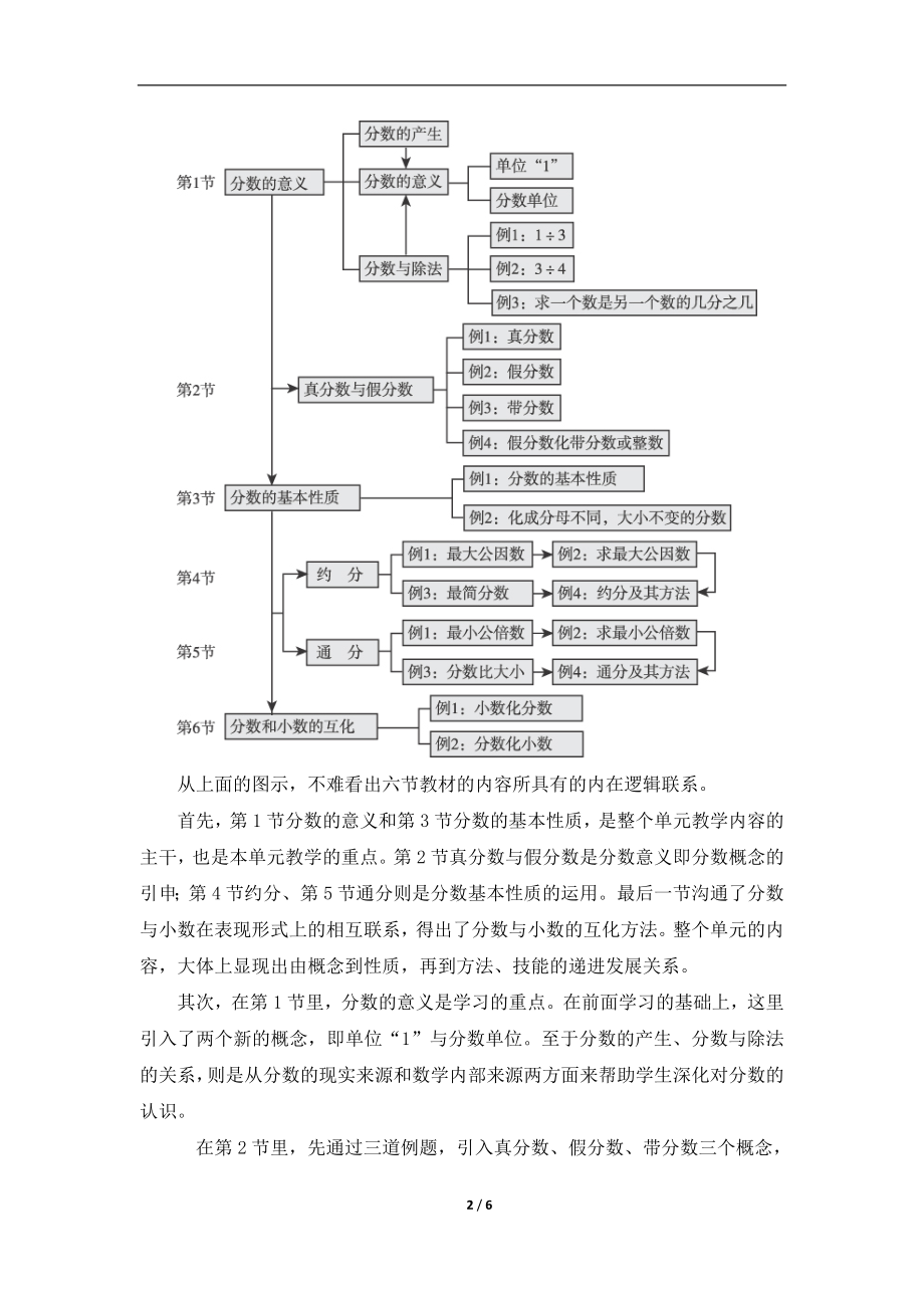 《分数的意义和性质》单元教学分析.doc_第2页