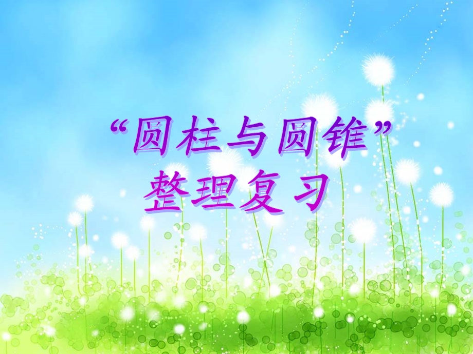 六年级数学观摩课(圆锥与圆柱的练习).ppt_第1页