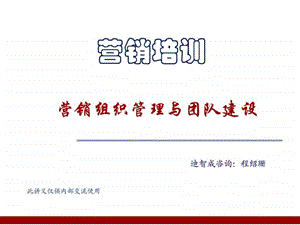 营销组织与团队建设.ppt