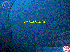 医学院见习肝胆胰见习.ppt