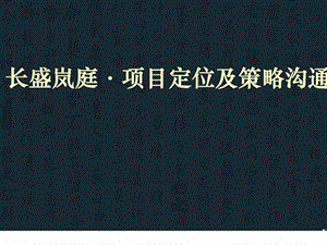 长沙长盛岚庭项目定位及策略沟通.ppt