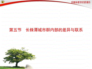 ...第五节长株潭城市群内部的差异与联系