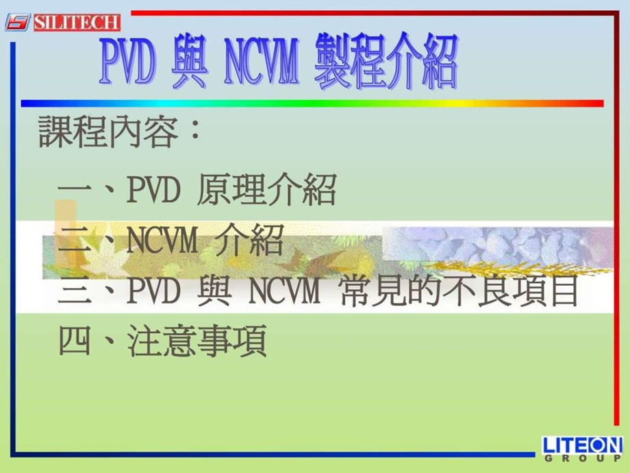 PVD与NCVM区别与制程介绍纺织轻工业工程科技专业资料.ppt.ppt_第2页