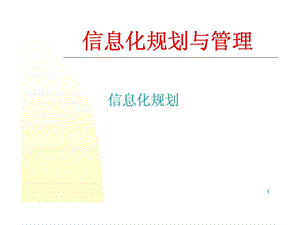 信息化规划与管理信息化规划.ppt