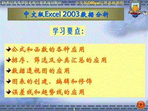 中文版excel2003数据分析.ppt