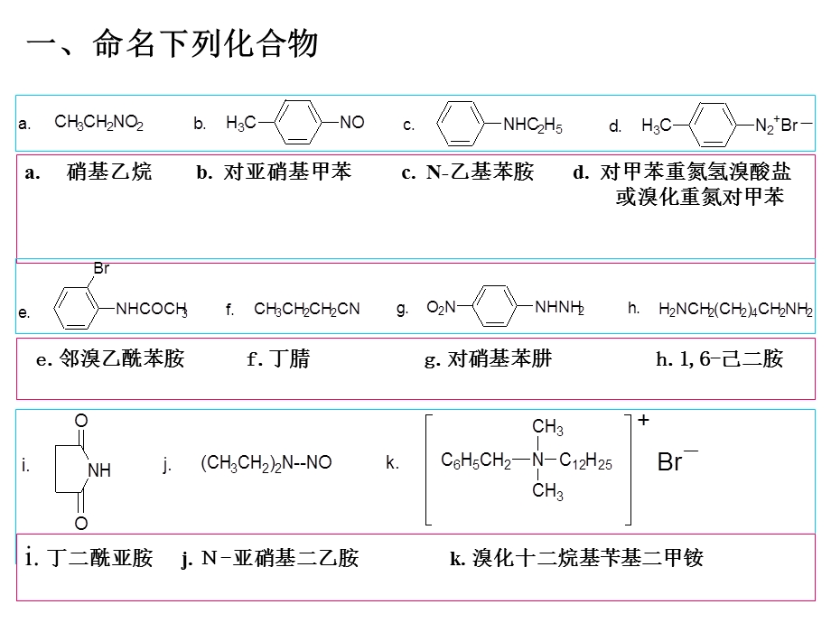 含氮化合物思考题及答案094.ppt_第2页