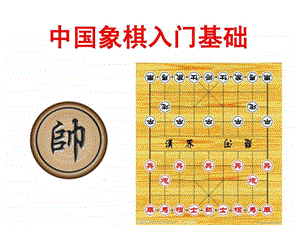 中国象棋入门基础知识象棋子可移动娱乐时尚生活休闲.ppt