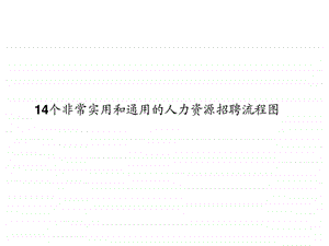 14个非常实用和通用的人力资源招聘流程图1604975983.ppt