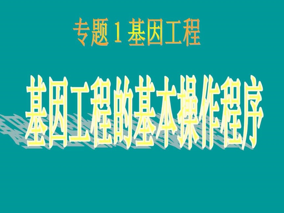 目的基因的获取课件实用.ppt_第1页