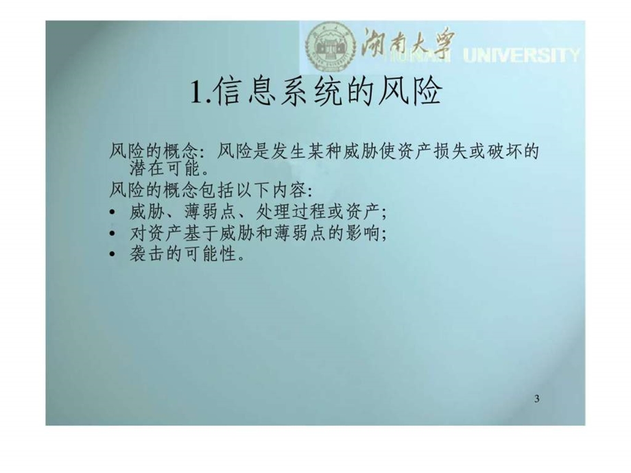 信息系统审计信息系统风险管理和持续性计划.ppt_第3页