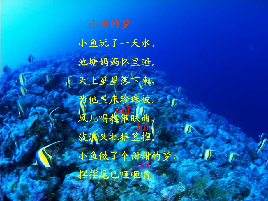 北师大版小学语文一年级下册《小鱼的梦》课件.ppt_第3页