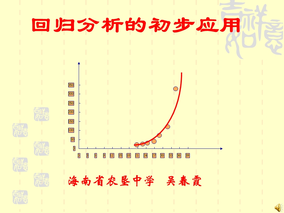 回归分析的初步应用0611.ppt_第1页