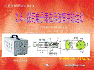 探究电子束在示波管中的运动.ppt