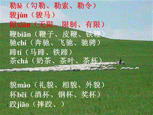 小学五年级语文下册课件-草原课件.ppt