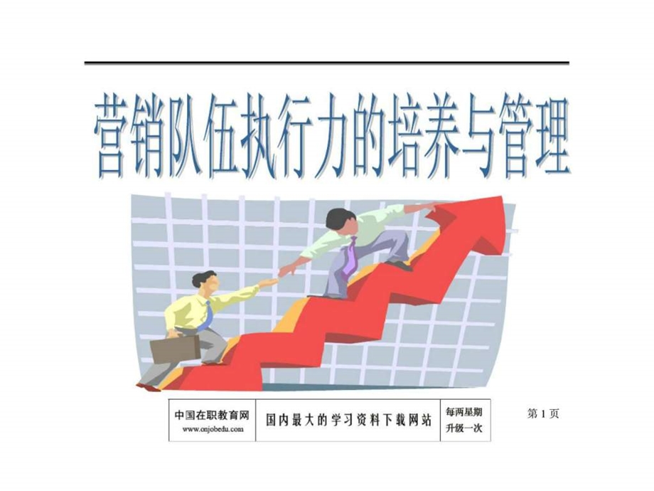 营销队伍执行力的培养与管理.ppt_第1页