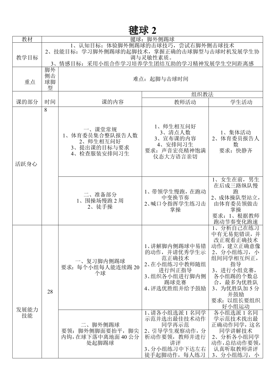 体育毽球教学郭红.doc_第2页