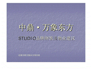 中鼎万象东方商务空间品牌纲领及物业建议.ppt