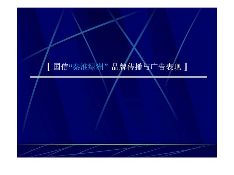 国信秦淮绿洲品牌传播与广告表现.ppt_第1页