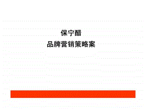 保宁醋品牌营销策略案.ppt