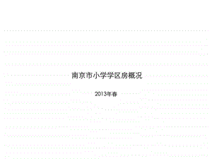 南京小学学区房概况.ppt