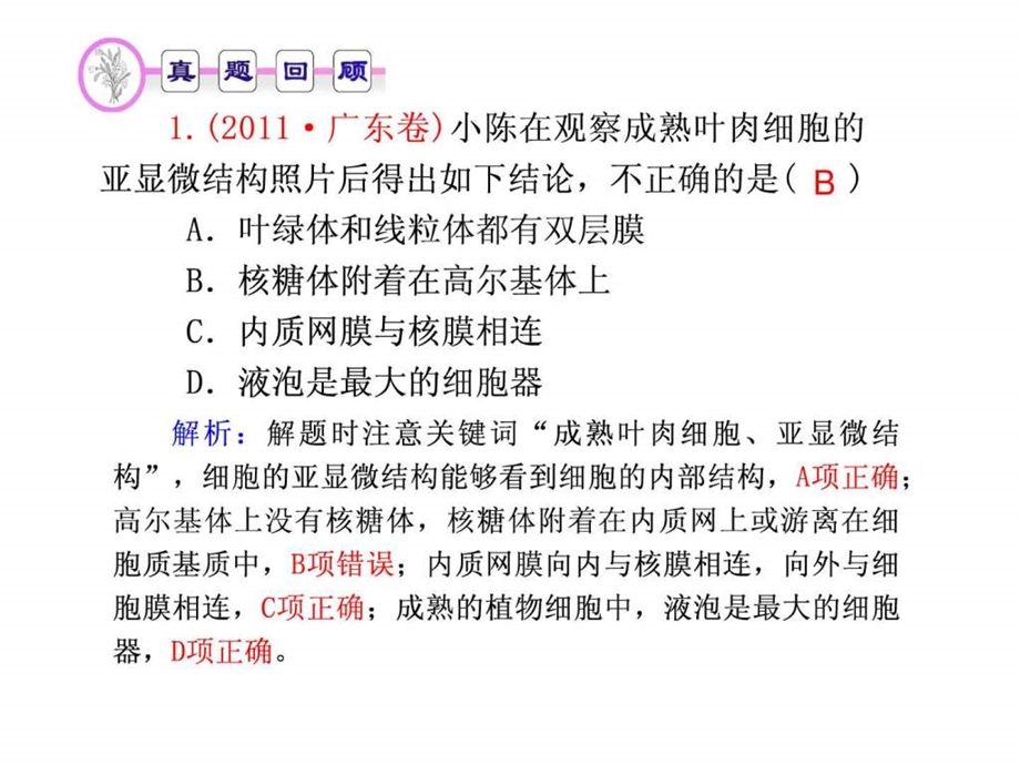 专题1第二讲细胞的结构和功能.ppt_第3页