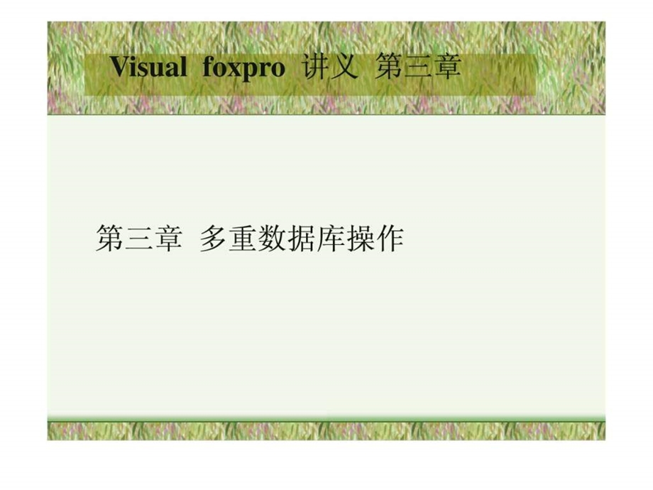 visualfoxpro讲义3.ppt_第1页