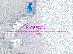 PE投资培训.ppt.ppt