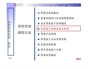 恒安集团零售管理培训零售客户经理角色与职责.ppt