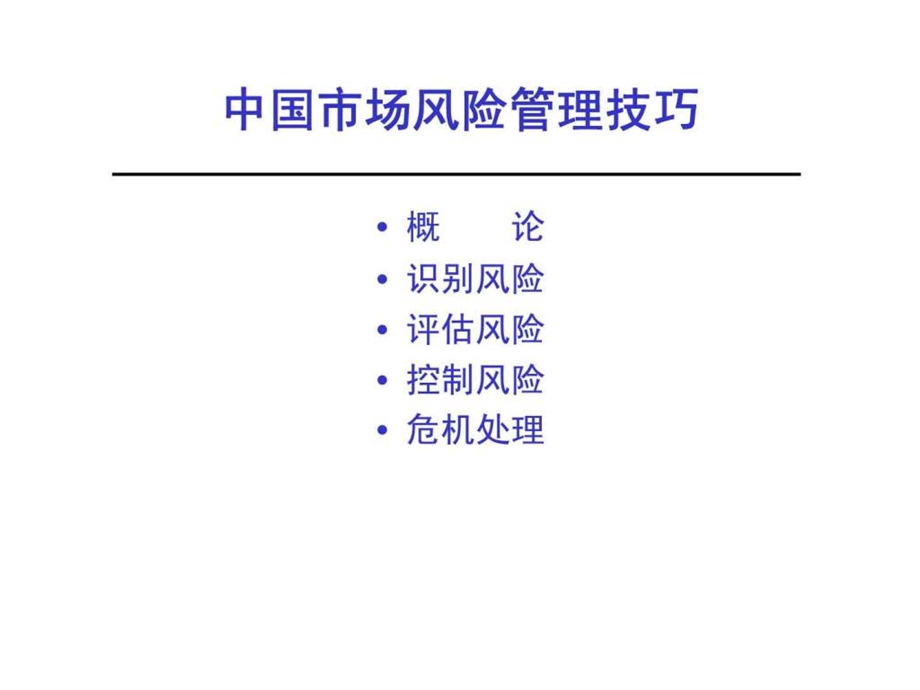 中国市场风险管理技巧1539703431.ppt_第1页