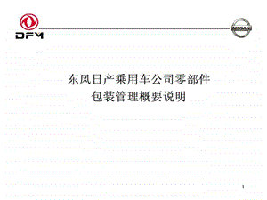 东风日产包装管理概要说明.ppt.ppt