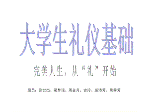 大学生礼仪基础稿.ppt