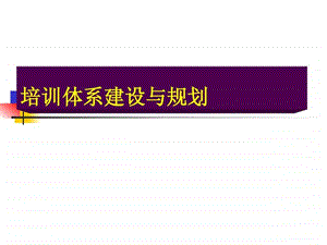 培训体系建设与规划.ppt