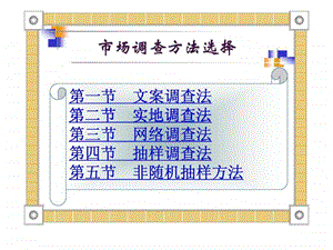 市场调查方法选择.ppt