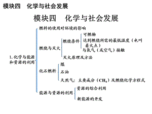 模块四化学与社会发展.ppt