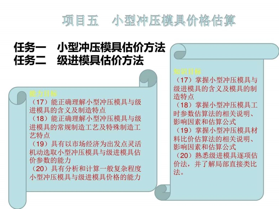 模具价格估算项目五图文.ppt.ppt_第1页